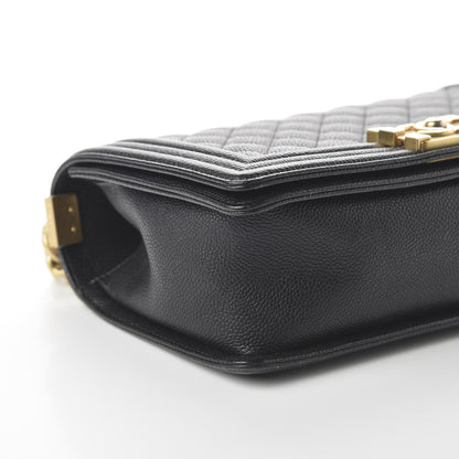 Chanel Caviar Quilted Medium Boy Flap Black 6 of 10