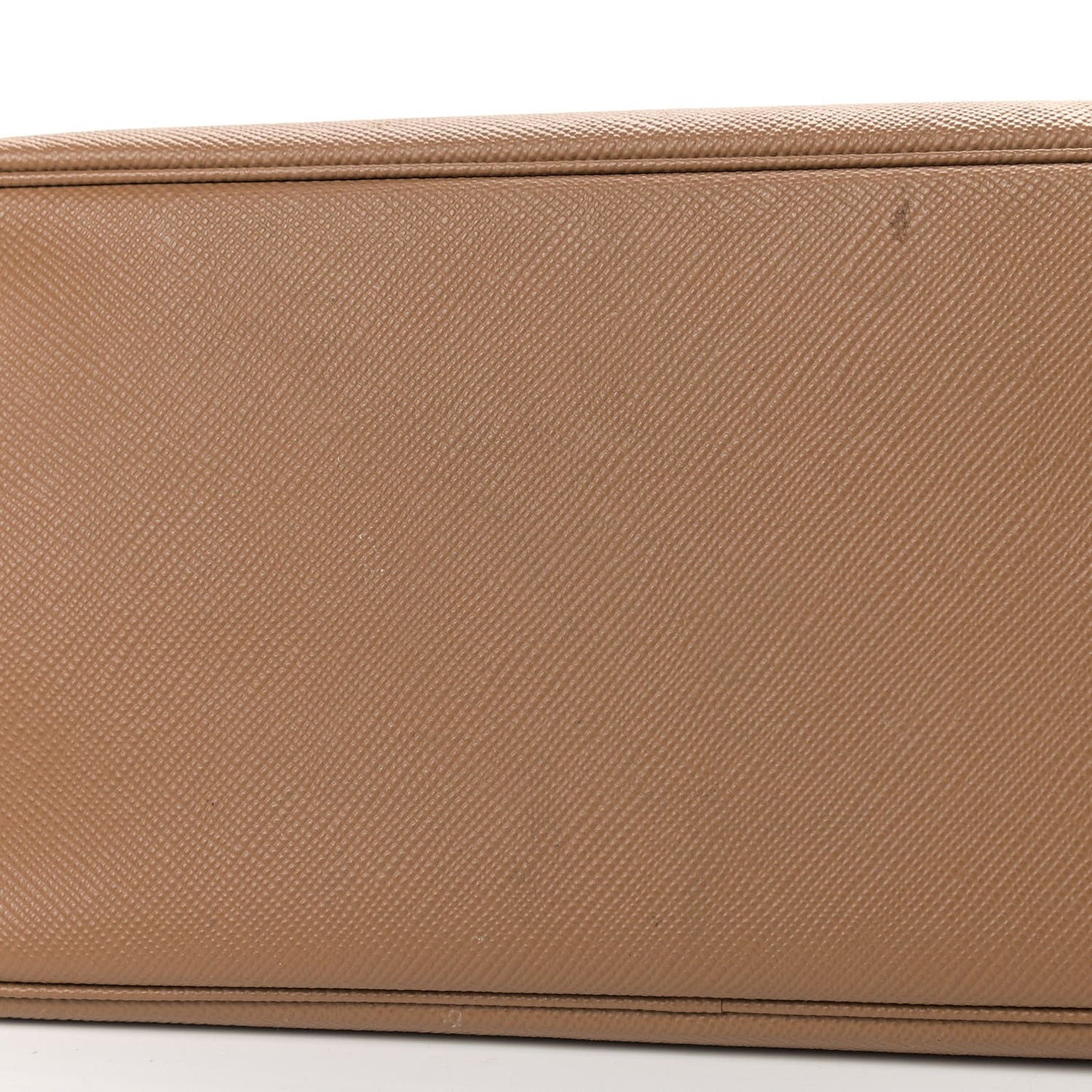 Saffiano Cuir Small Double Bag Caramel Fuoco