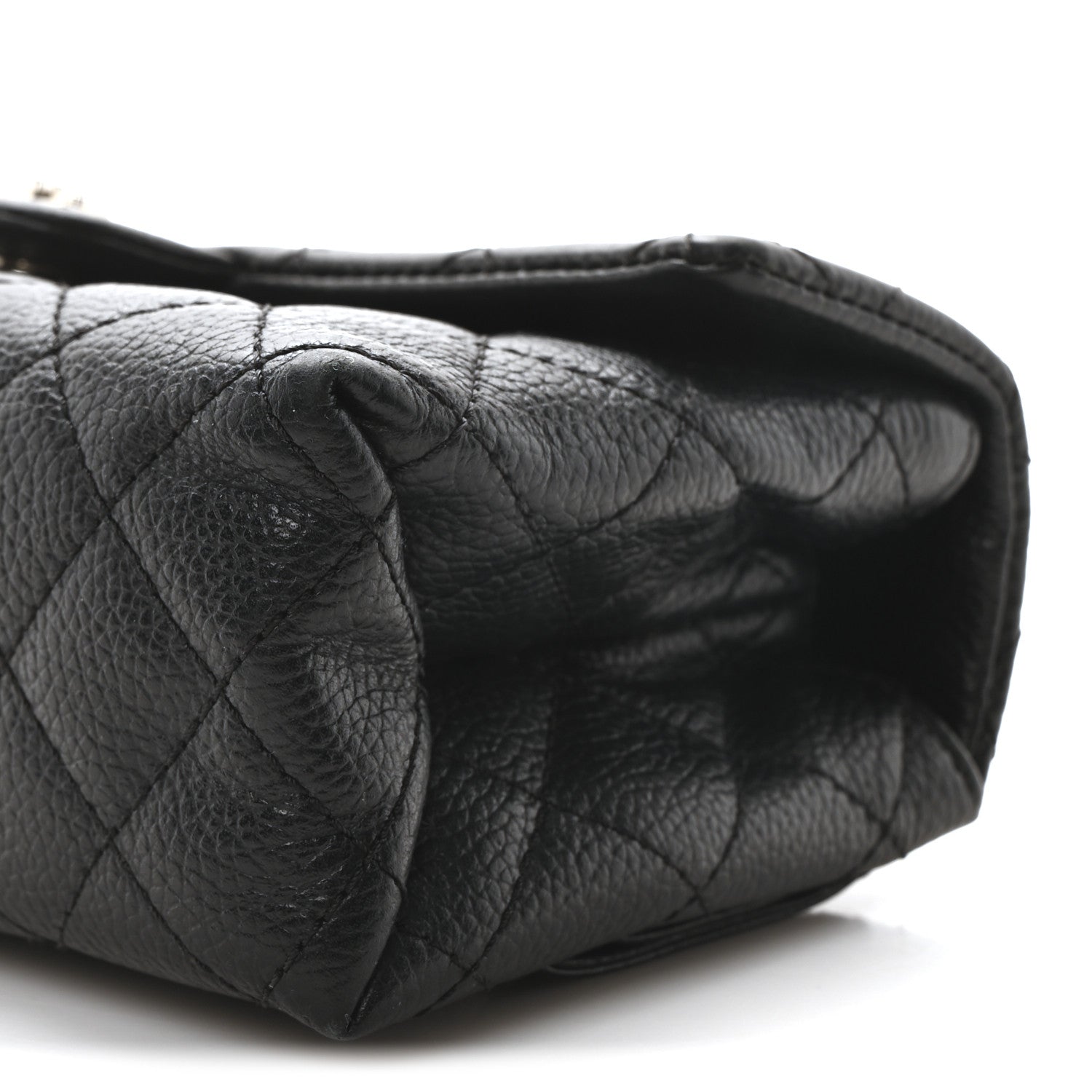 Chanel Grained Calfskin Quilted 2.55 Reissue Flap Belt Bag Clutch Black 18 of 18