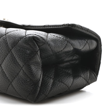 Chanel Grained Calfskin Quilted 2.55 Reissue Flap Belt Bag Clutch Black 18 of 18