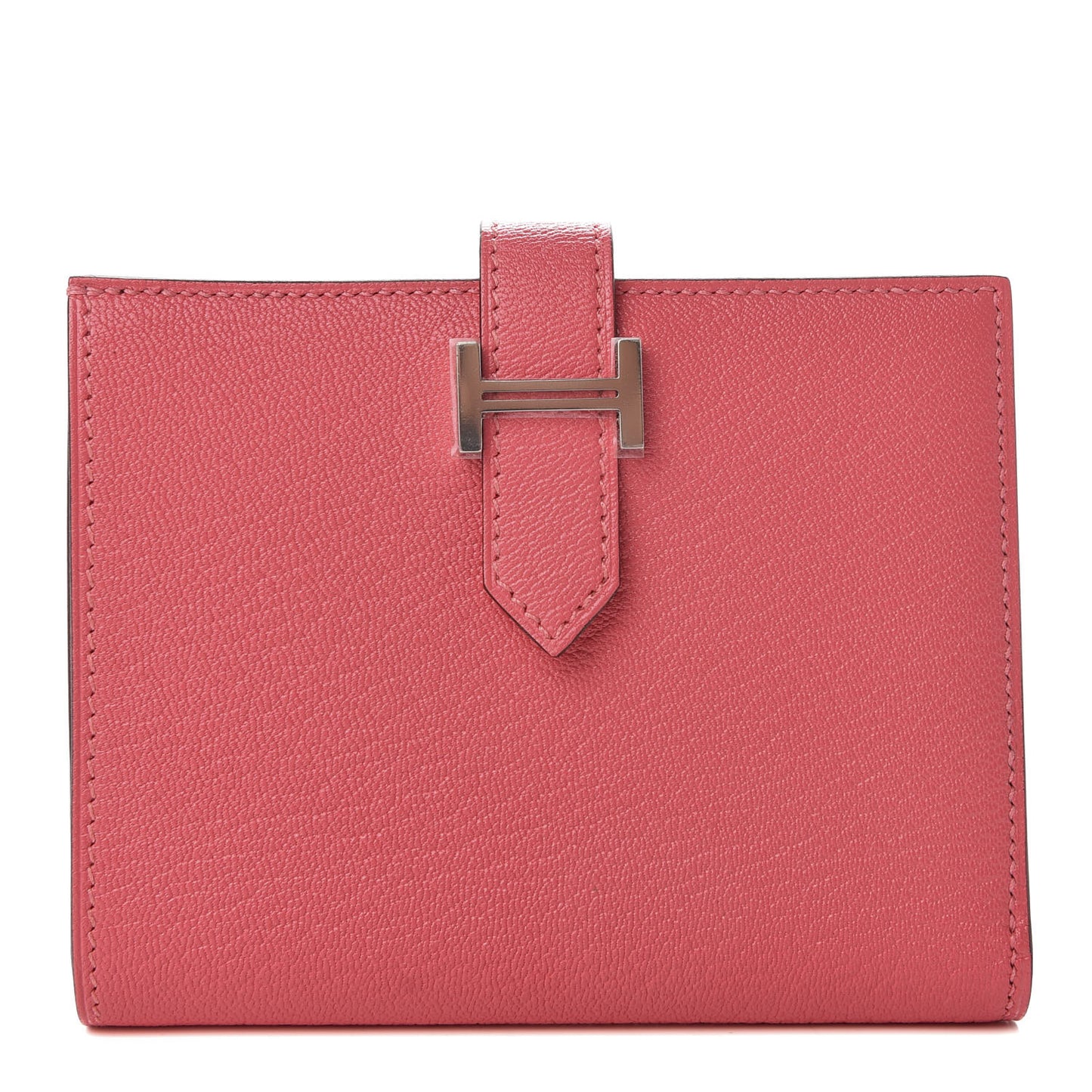 Chevre Mysore Bearn Compact Wallet Rose Lipstick