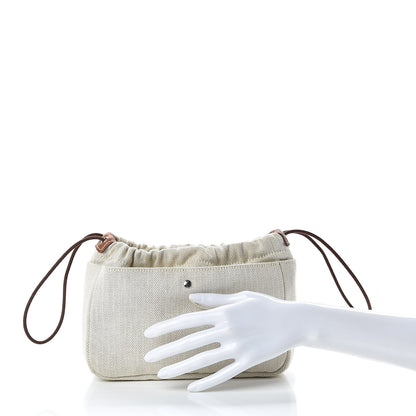 Hermes Canvas Barenia Fourbi 20 PM Pouch Naturel Fauve 2 of 10