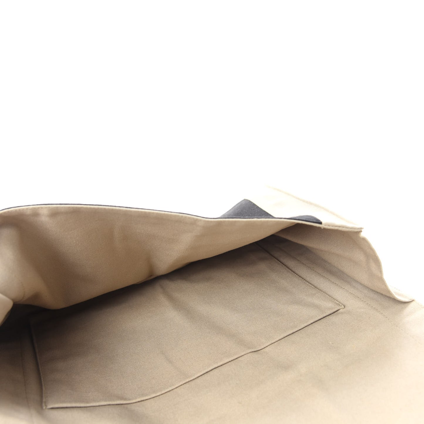 Canvas Clutch Black Beige