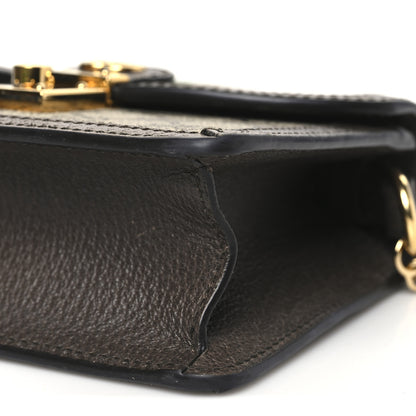 Gucci GG Supreme Monogram Textured Dollar Calfskin Web Mini Ophidia Padlock Top Handle Chain Shoulder Bag Beige Ebony New Acero 10 of 10