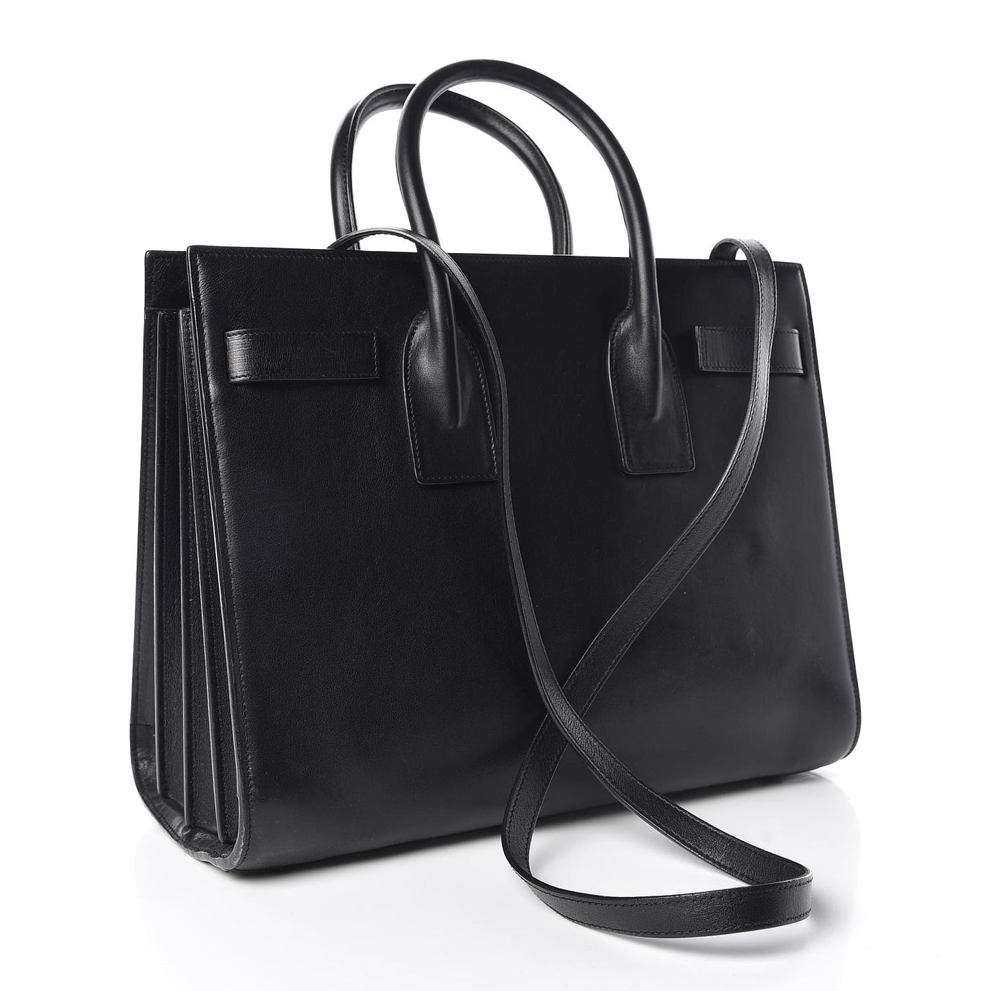 Calfskin Small Sac De Jour Black