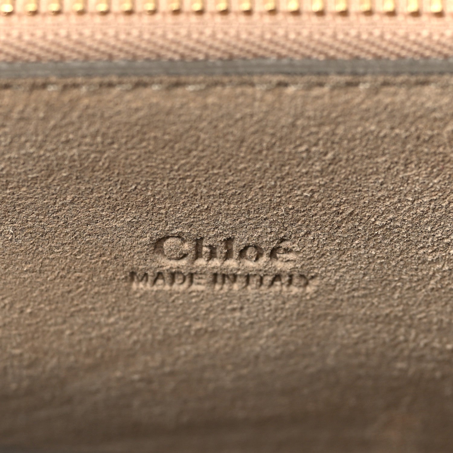 Chloe Calfskin Suede Medium Faye Shoulder Bag Motty Grey 6 of 9