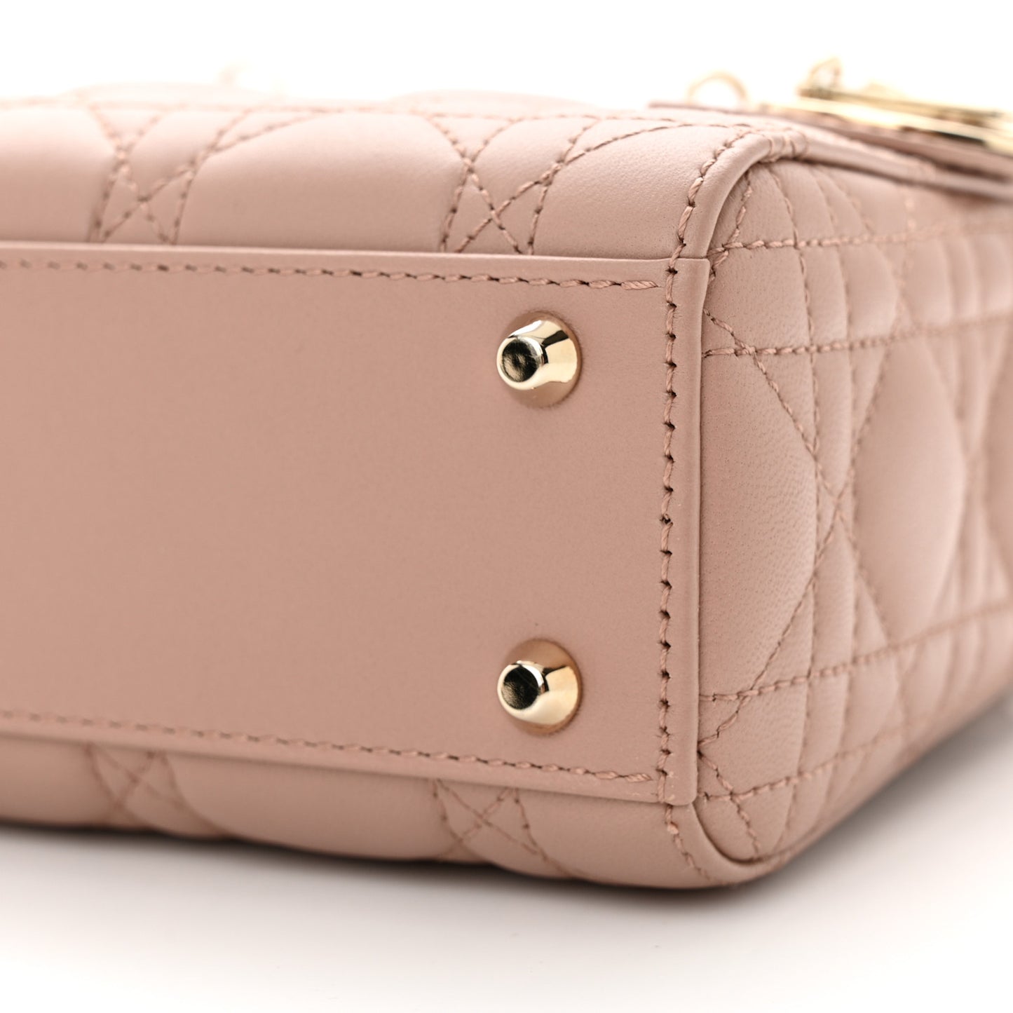 Lambskin Cannage Mini Lady Dior Fard