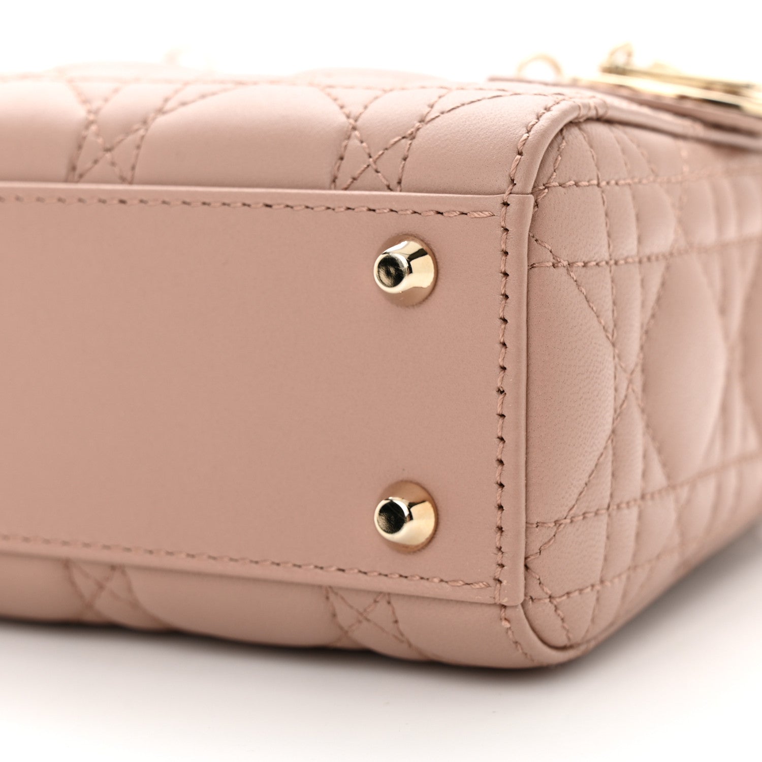 Christian Dior Lambskin Cannage Mini Lady Dior Fard 10 of 10