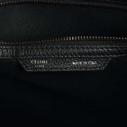 Celine Drummed Calfskin Mini Luggage Black 6 of 9