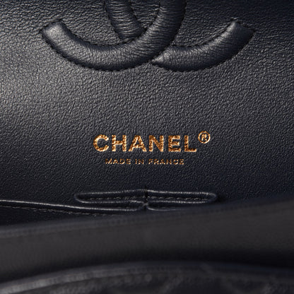 Chanel Caviar Quilted Medium Double Flap Navy 8 of 10
