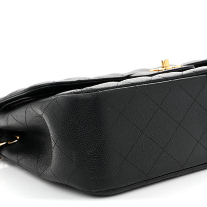 Chanel Caviar Quilted Jumbo Double Flap Black 9 of 14