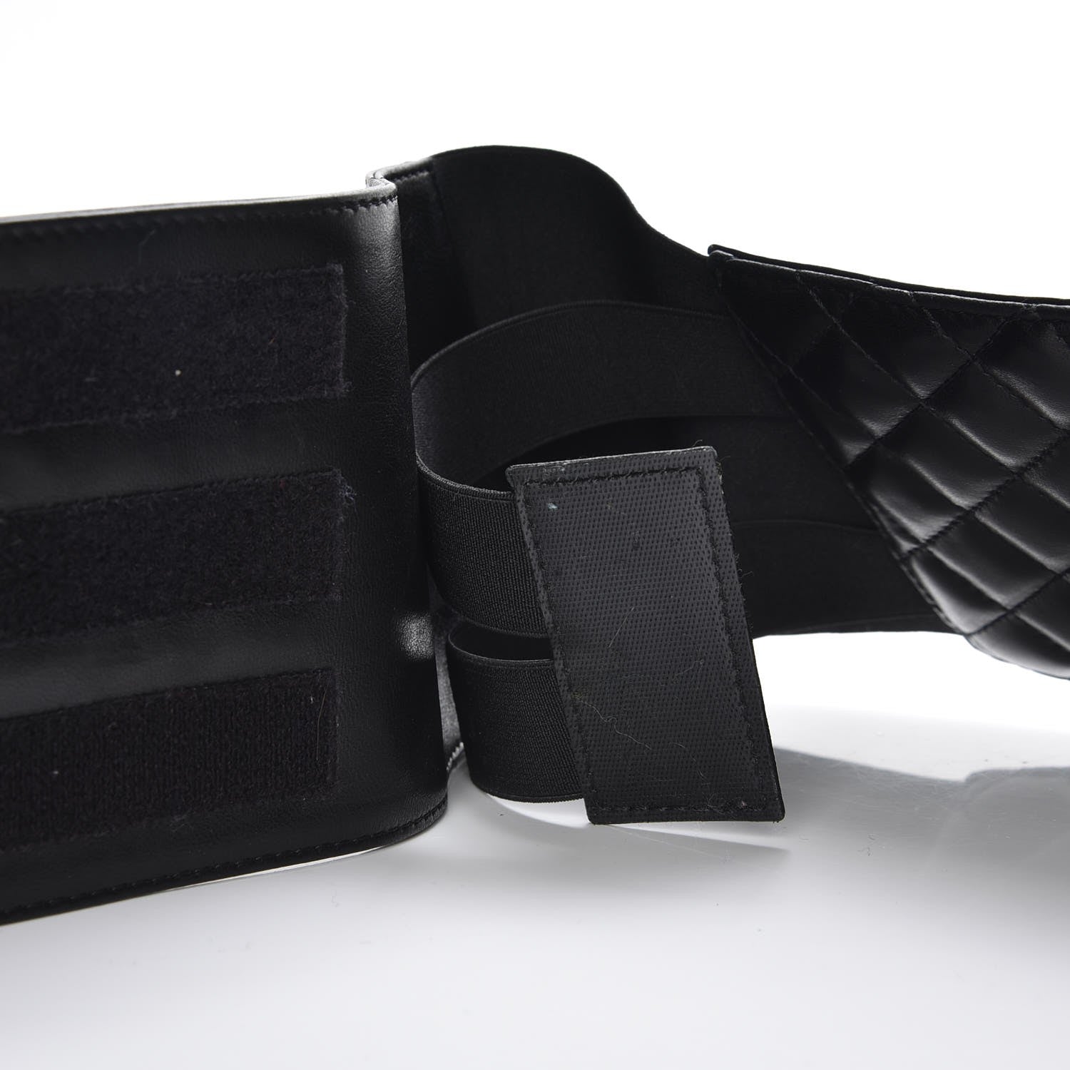 Chanel Lambskin Quilted Wide Belt Black M 10 of 10