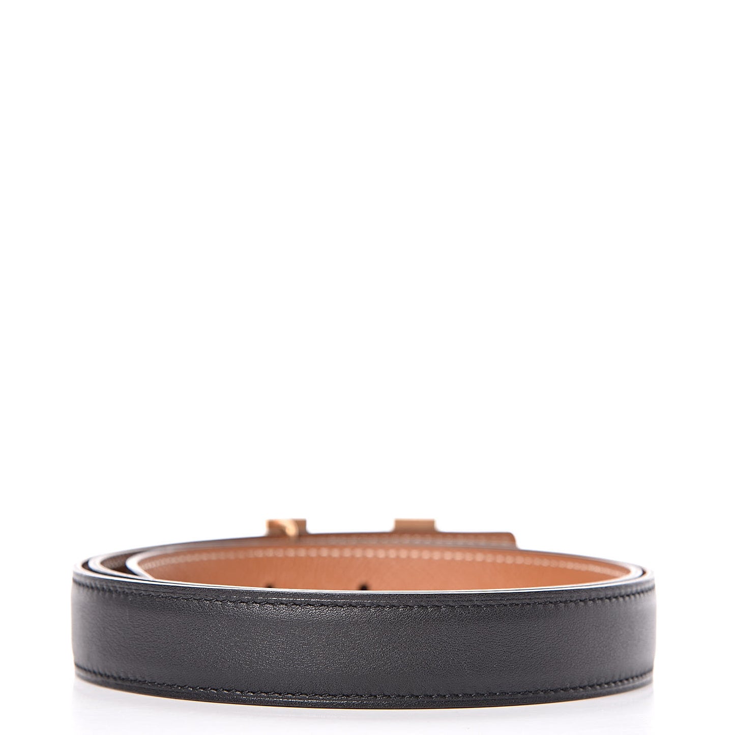 Swift Epsom 24mm Mini Constance H Belt 85 Black Gold
