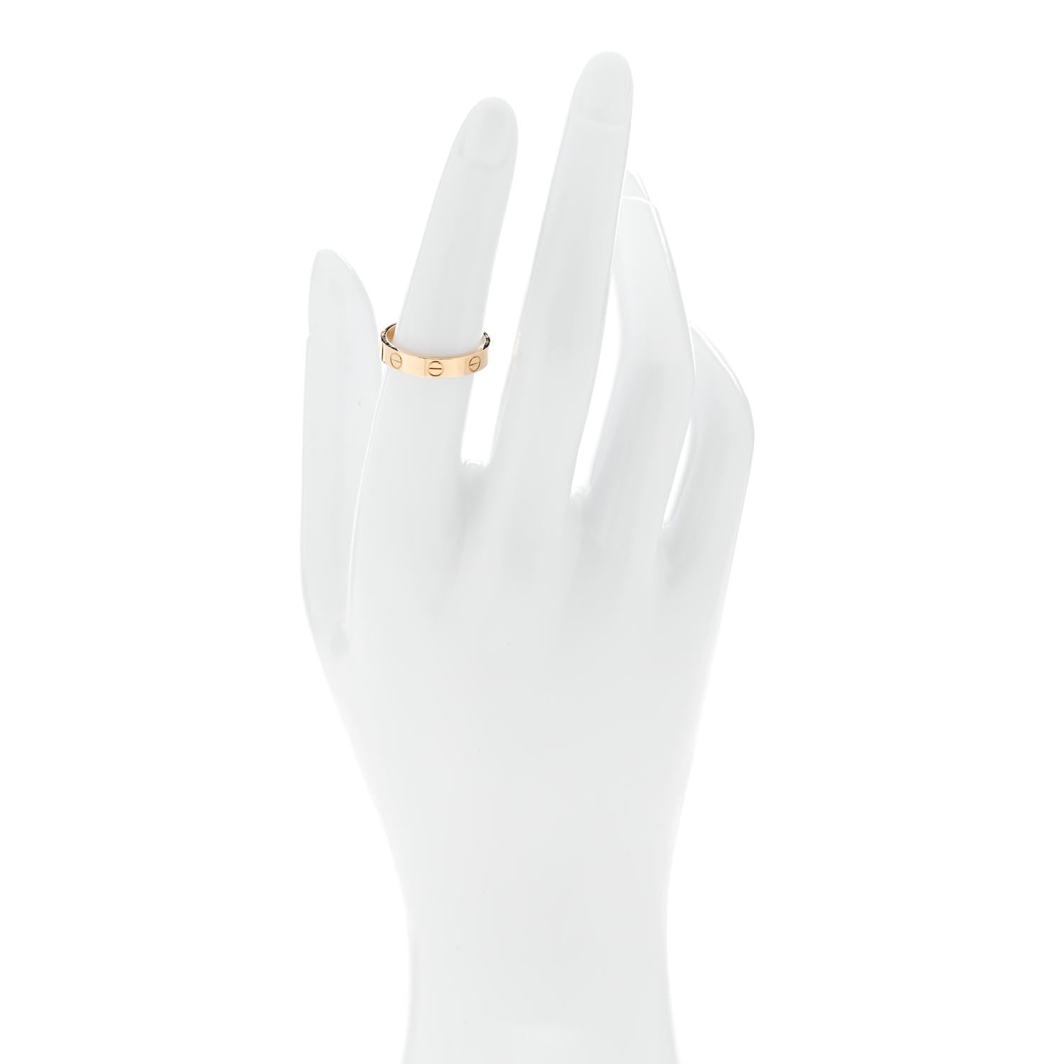 Cartier 18K Yellow Gold 3.5mm LOVE Wedding Band Ring 53 6.5 2 of 5