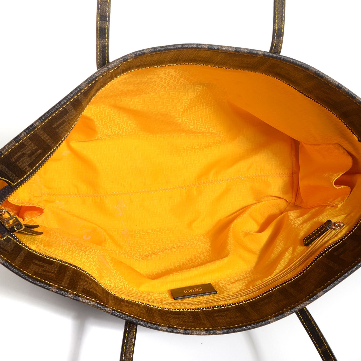 Zucca Spalmati Small Roll Tote Tobacco Giallo