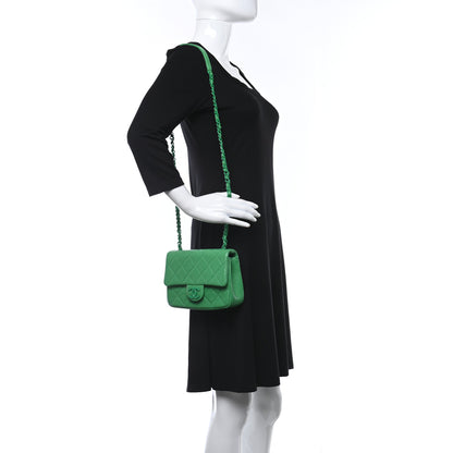 Chanel Caviar Quilted Mini Incognito Square Flap Green 2 of 9