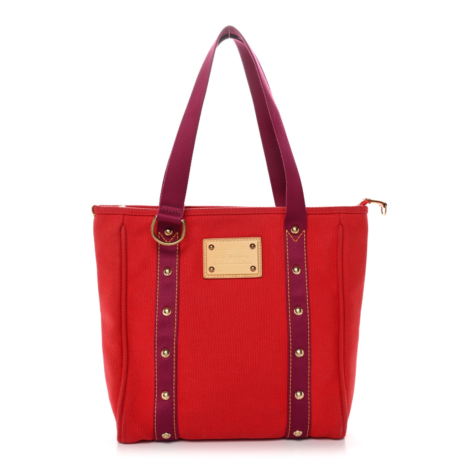 Louis Vuitton Toile Antigua Cabas MM Red Pink 1 of 10