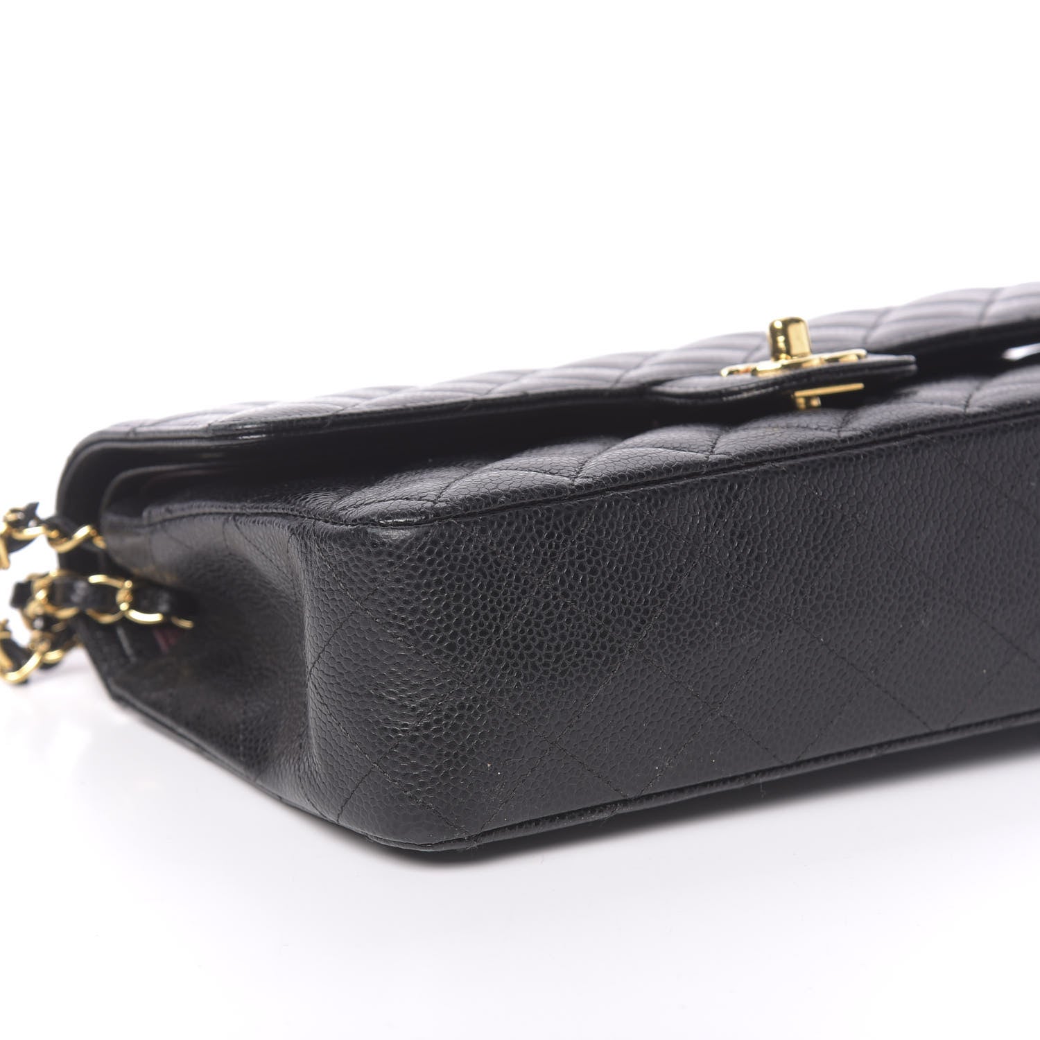Chanel Caviar Quilted Medium Double Flap Black 8 of 12