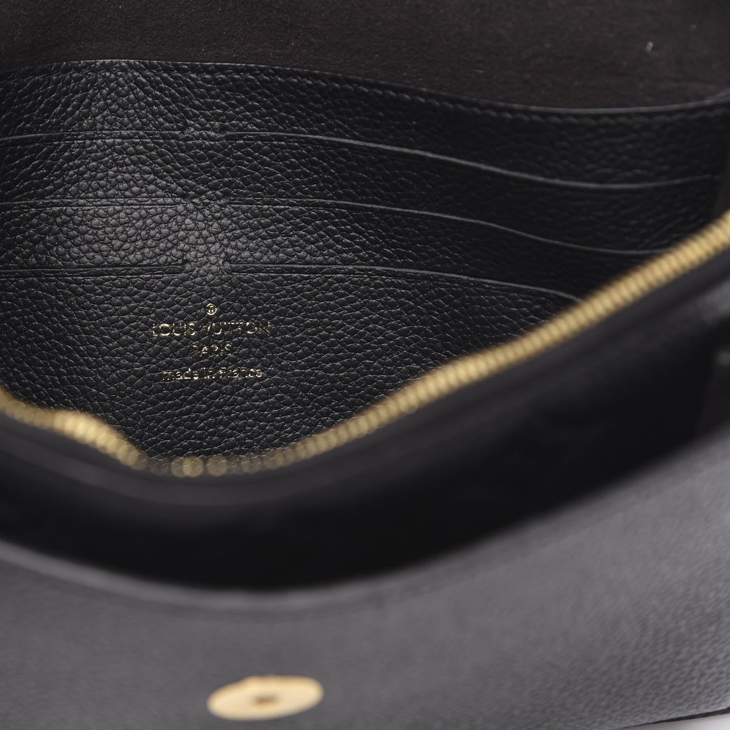 Louis Vuitton Empreinte Vavin Chain Wallet Black 7 of 10