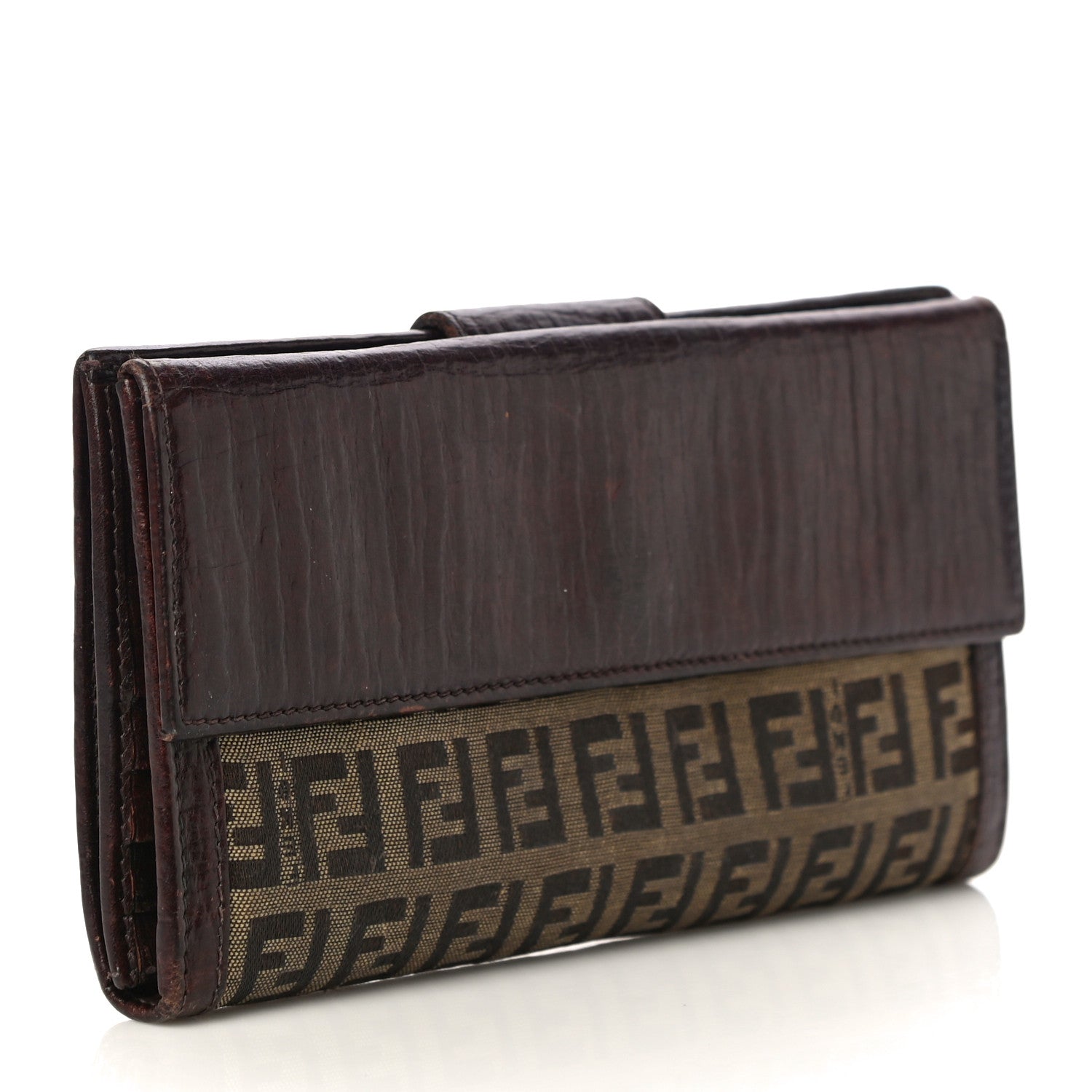 Fendi Zucchino Forever Continental Wallet Brown 3 of 20