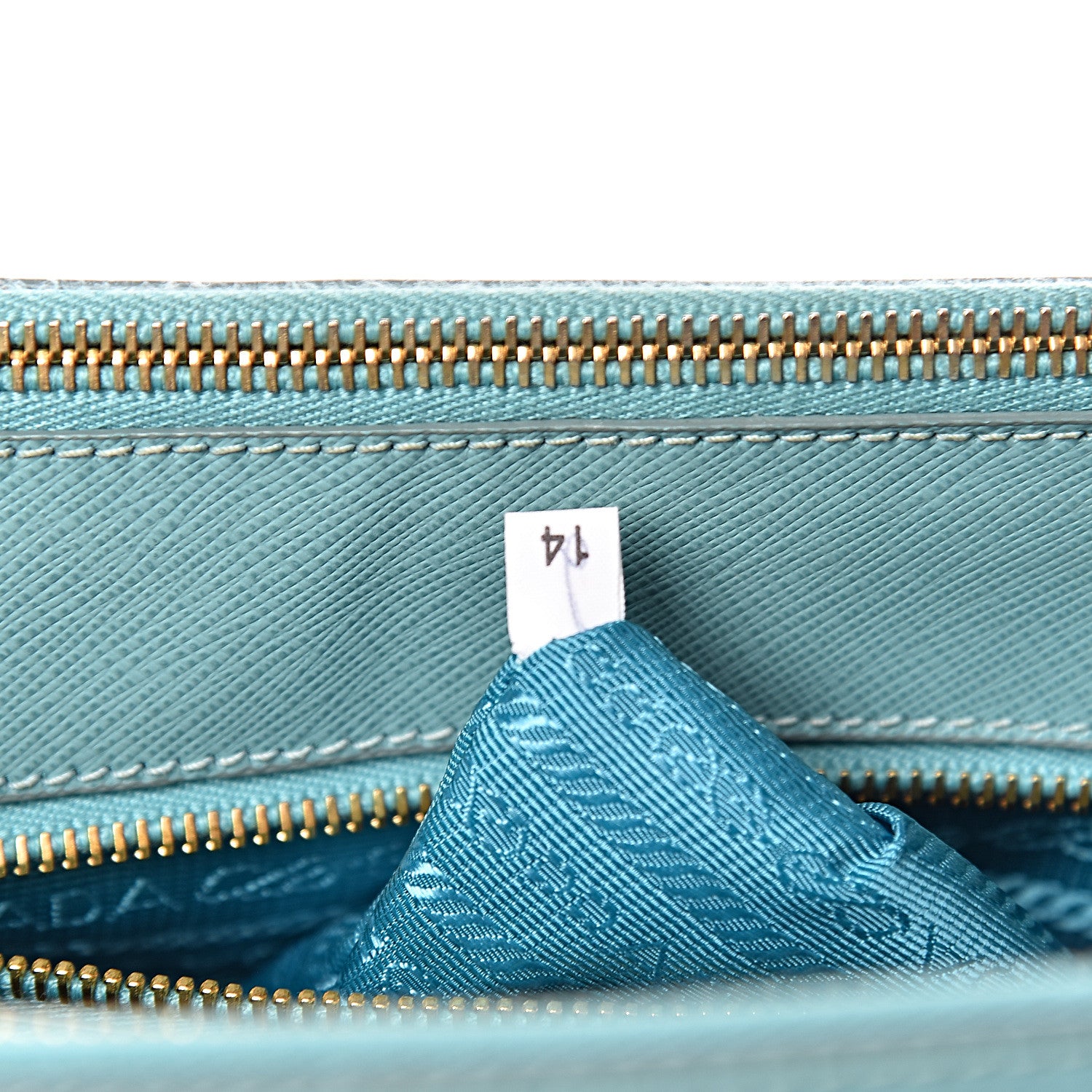 Prada Saffiano Medium Galleria Double Zip Tote Anice 9 of 17