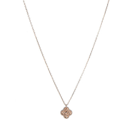 Van Cleef & Arpels 18K Rose Gold Sweet Alhambra Pendant Necklace 1 of 6