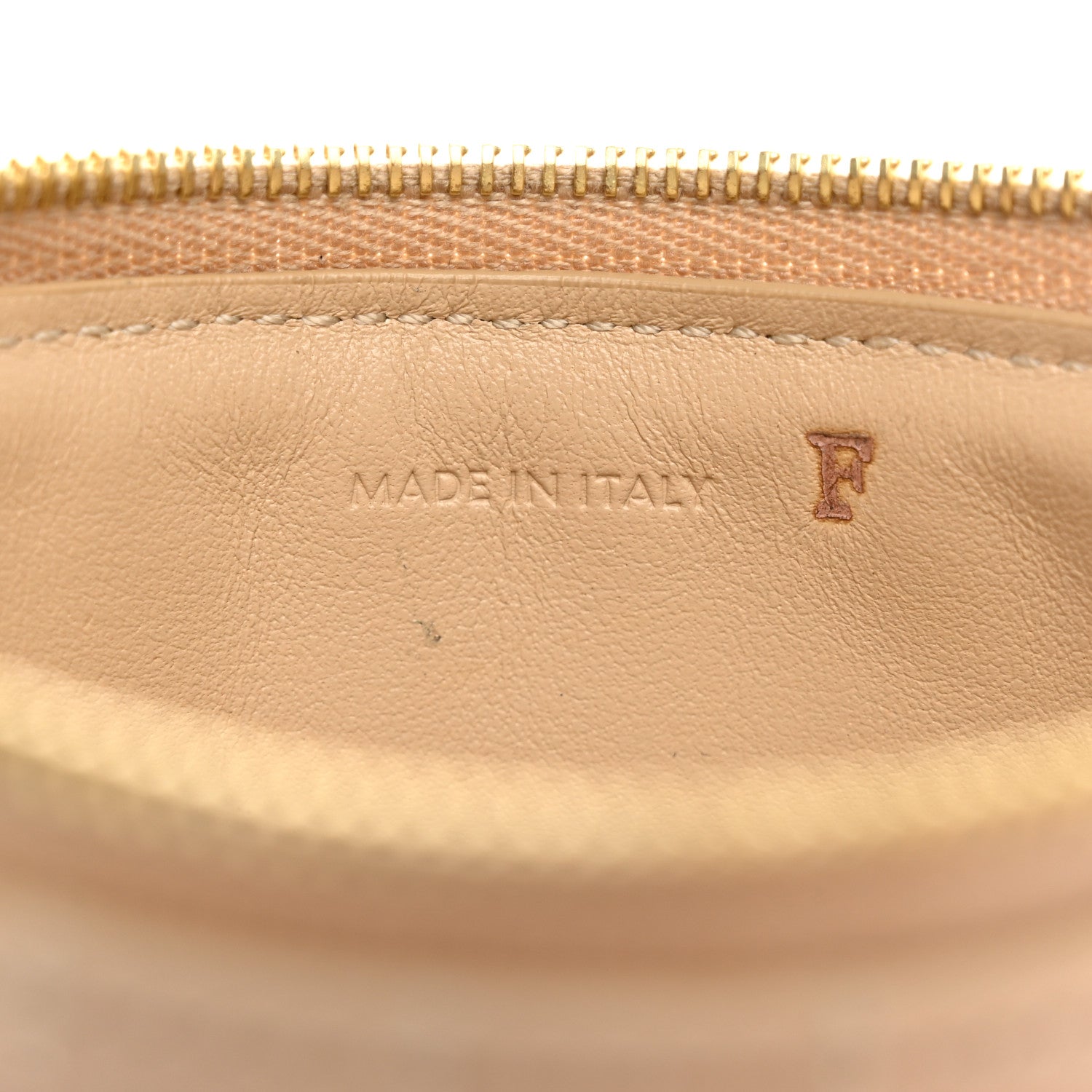 Celine Calfskin Quilted C Charm Coin Card Pouch Nude 7 of 11