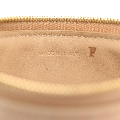 Celine Calfskin Quilted C Charm Coin Card Pouch Nude 7 of 11