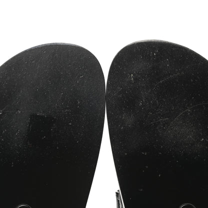 Chanel Grained Calfskin Velcro Dad Sandals 36.5 Black 9 of 10