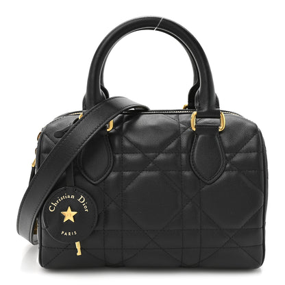 Christian Dior Calfskin Macrocannage Groove 20 Bag Black 1 of 10