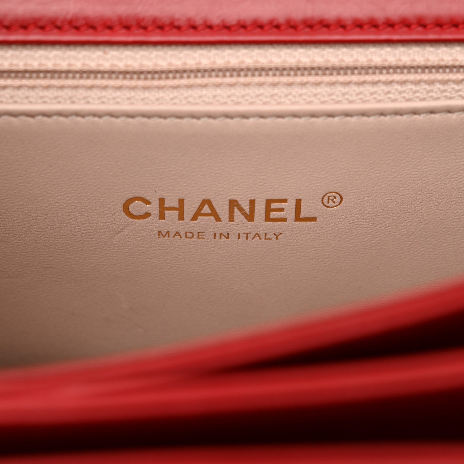 Chanel Iridescent Calfskin Quilted Small Straight Lined Flap Red 6 of 13