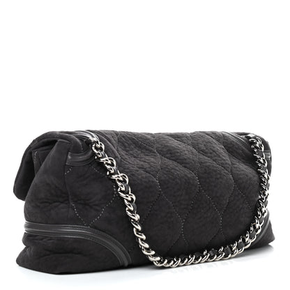 Chanel Microsuede Quilted Rodeo Drive Flap Grey 3 of 11