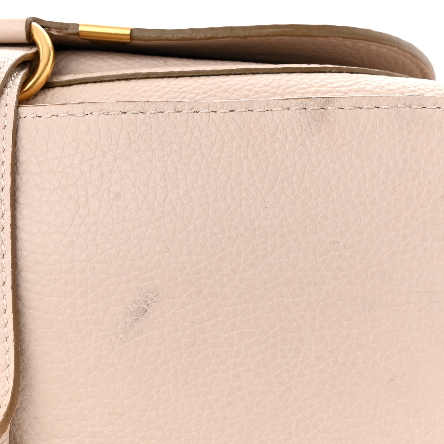 Calfskin Medium Marcie Satchel Abstract White