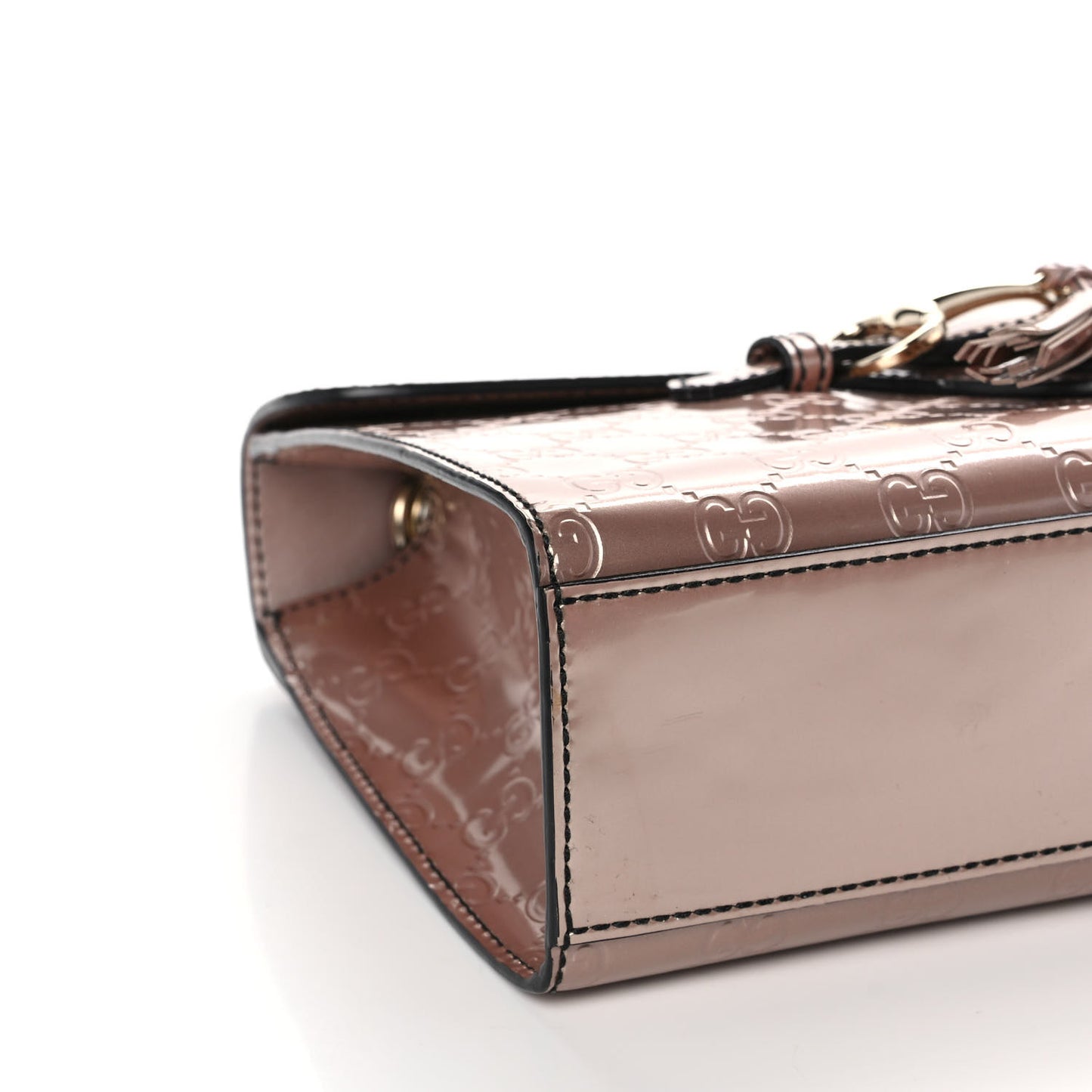 Shine Guccissima Medium Emily Chain Shoulder Bag Dark Cipria