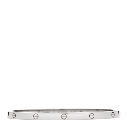 Cartier 18K White Gold Small LOVE Bracelet 17 1 of 4