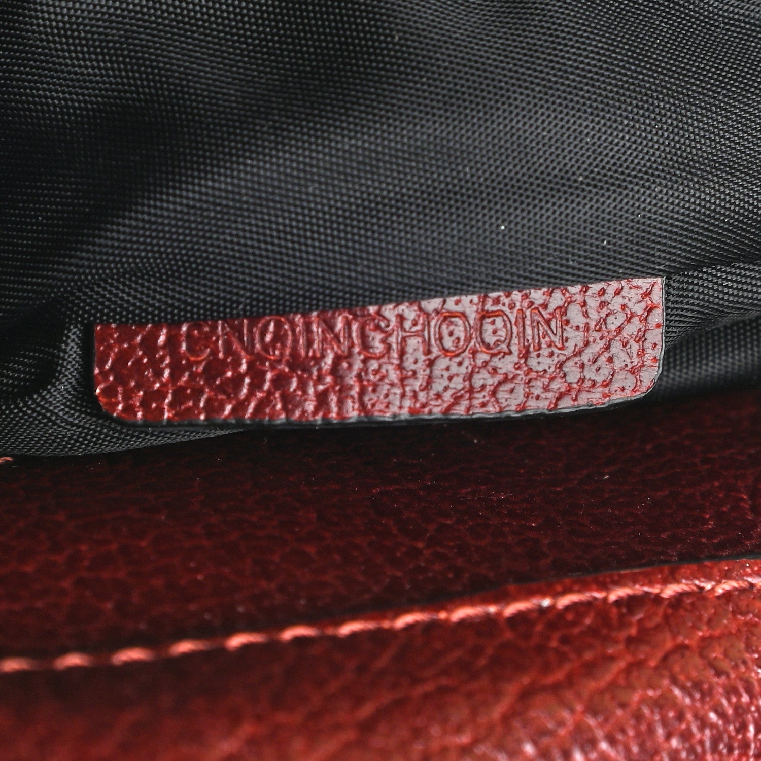 Burberry Nylon Check Tote Burgundy 7 of 11