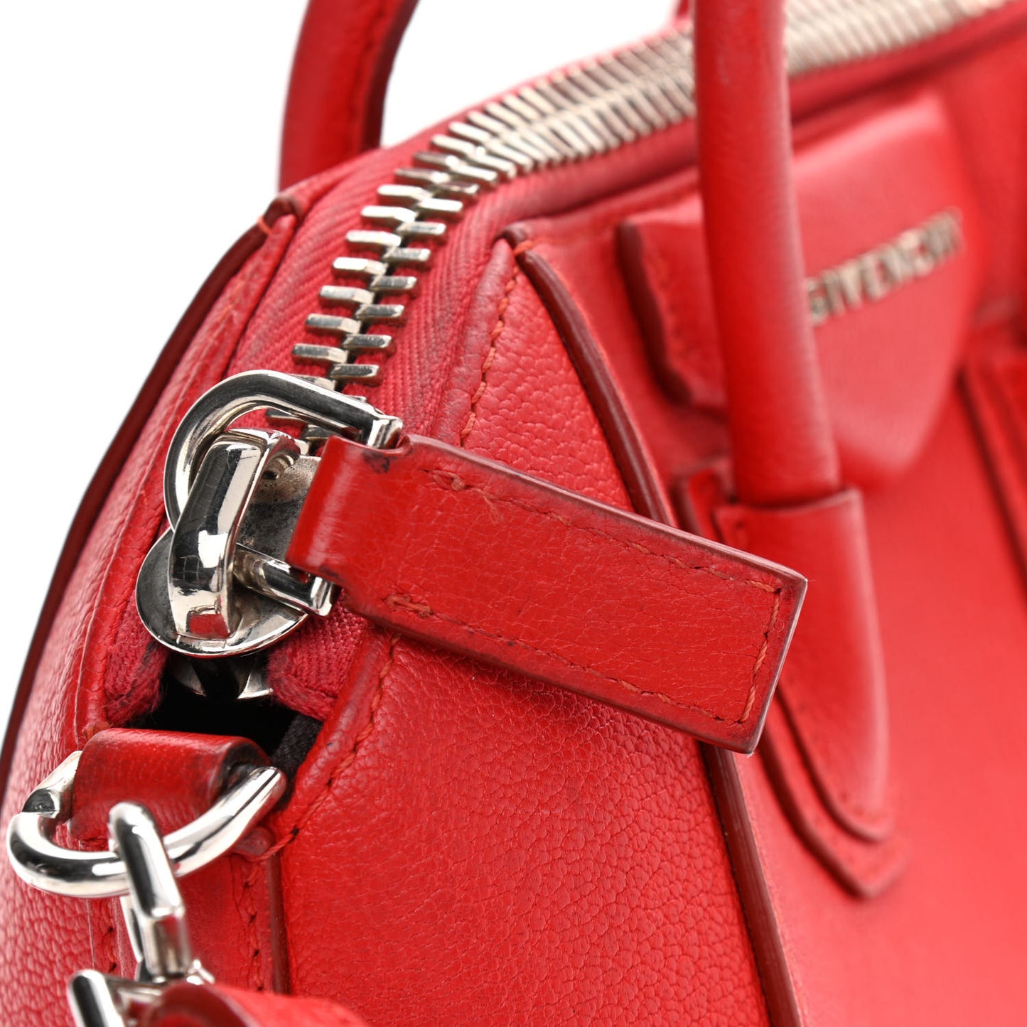 Sugar Goatskin Mini Antigona Red