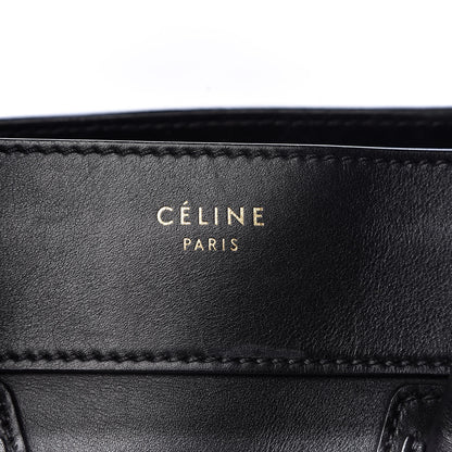 Celine Smooth Calfskin Mini Luggage Black 7 of 33