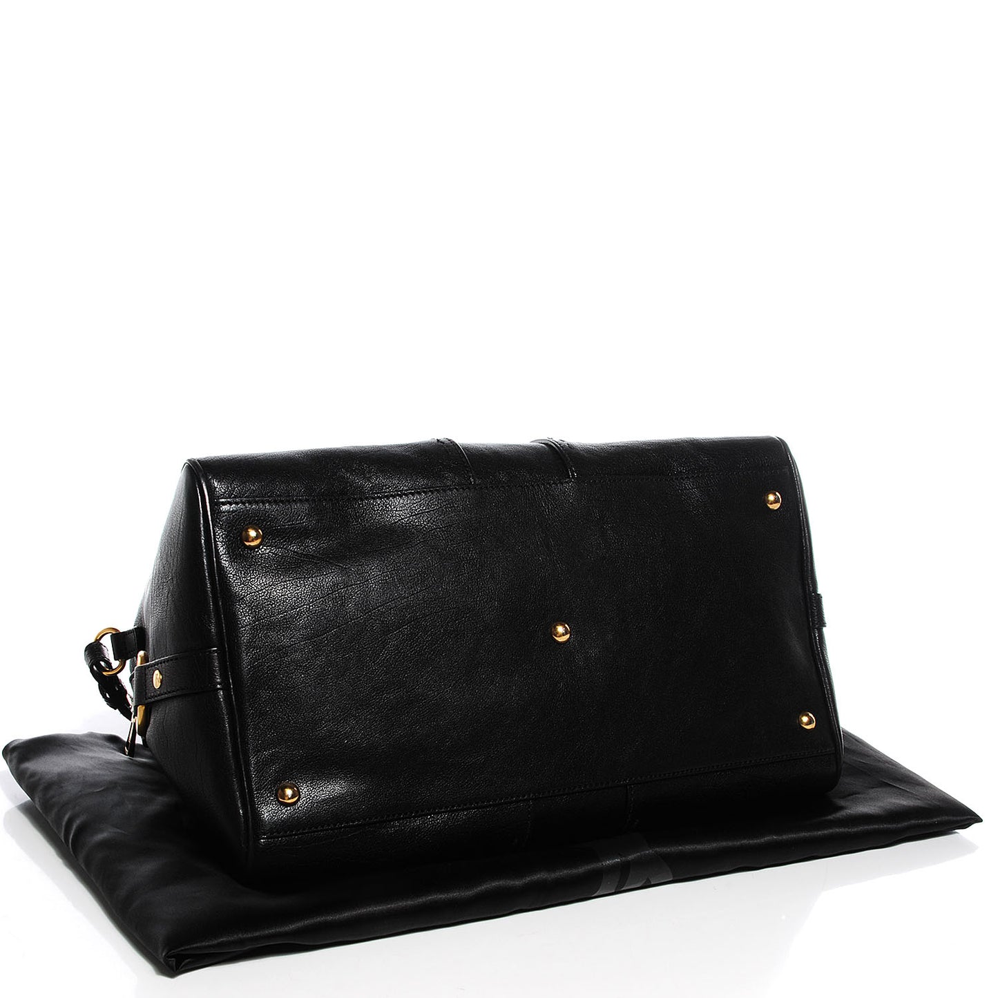 Leather Large Muse Bowler Black