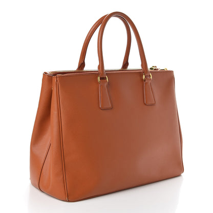 Prada Saffiano Large Galleria Double Zip Tote Papaya 3 of 9