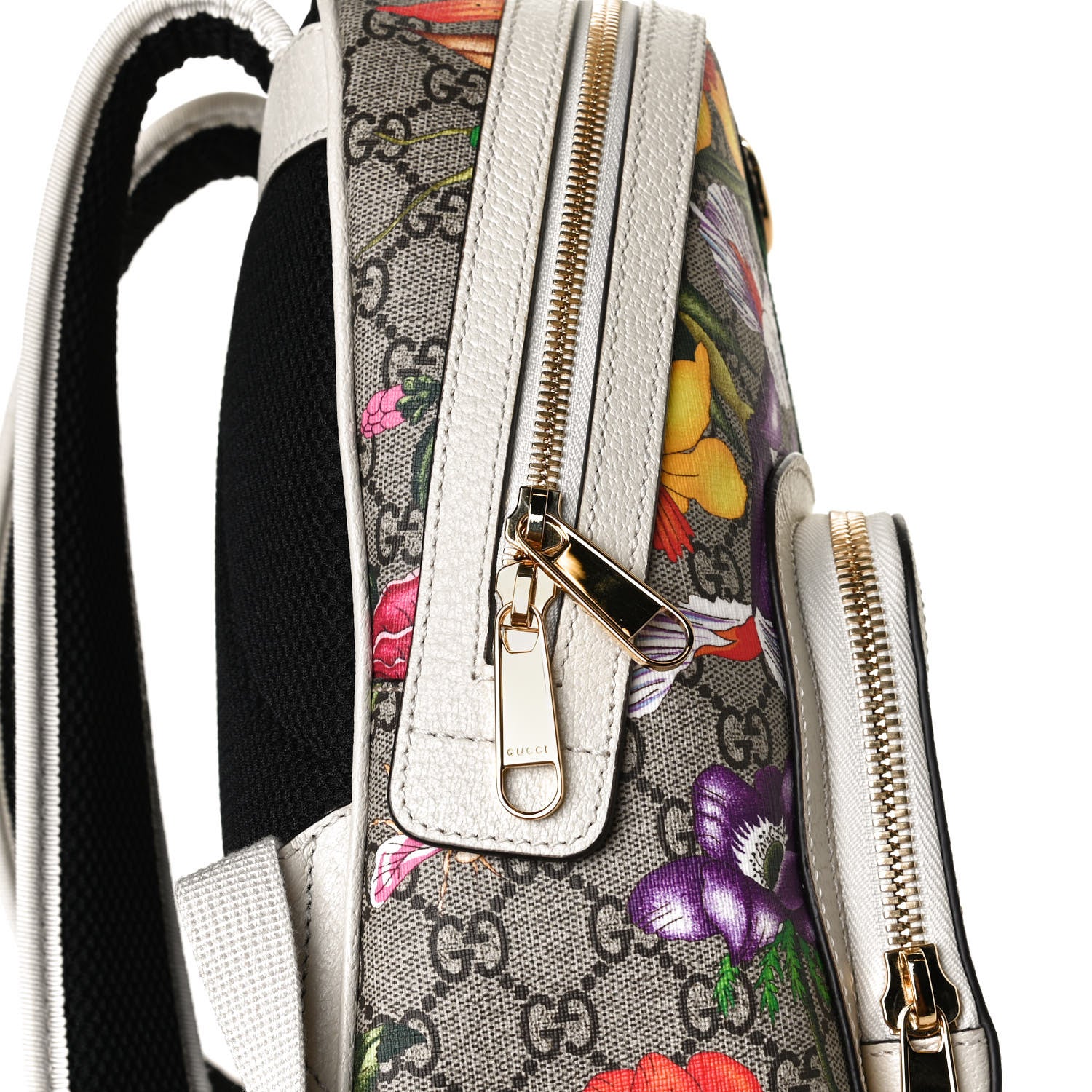 Gucci GG Supreme Monogram Flora Web Small Ophidia Day Backpack White 12 of 12