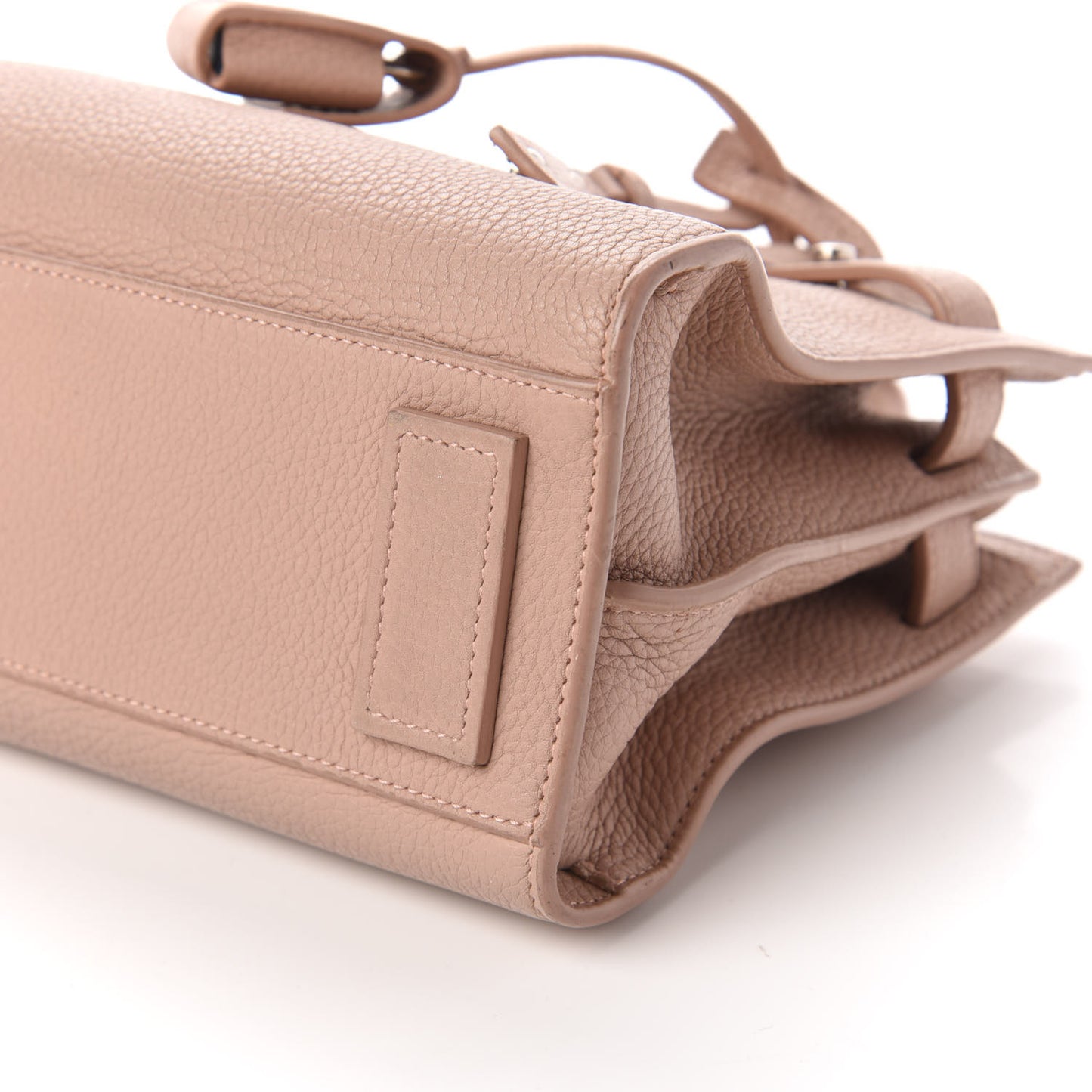 Grained Calfskin Nano Sac De Jour Souple Nude