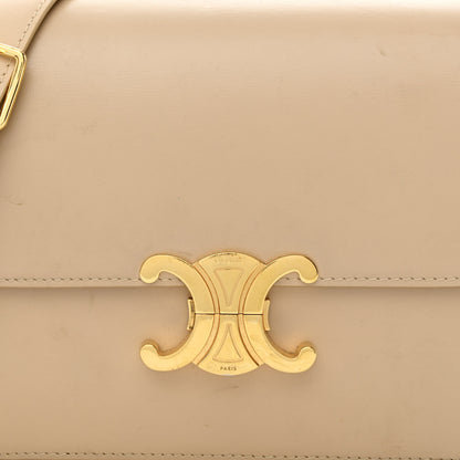 Celine Shiny Calfskin Medium Triomphe Nude 9 of 22
