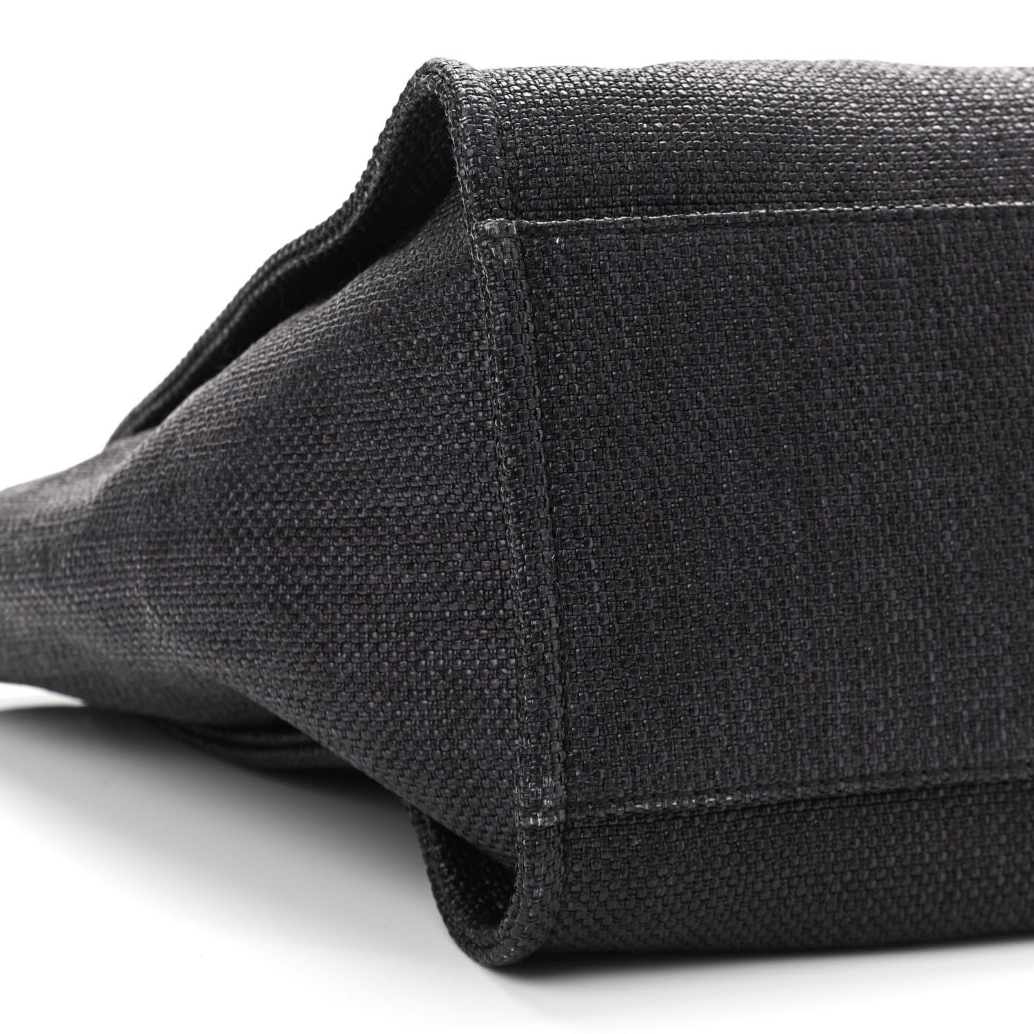 Chanel Woven Straw Raffia Large Deauville Tote Black 8 of 9