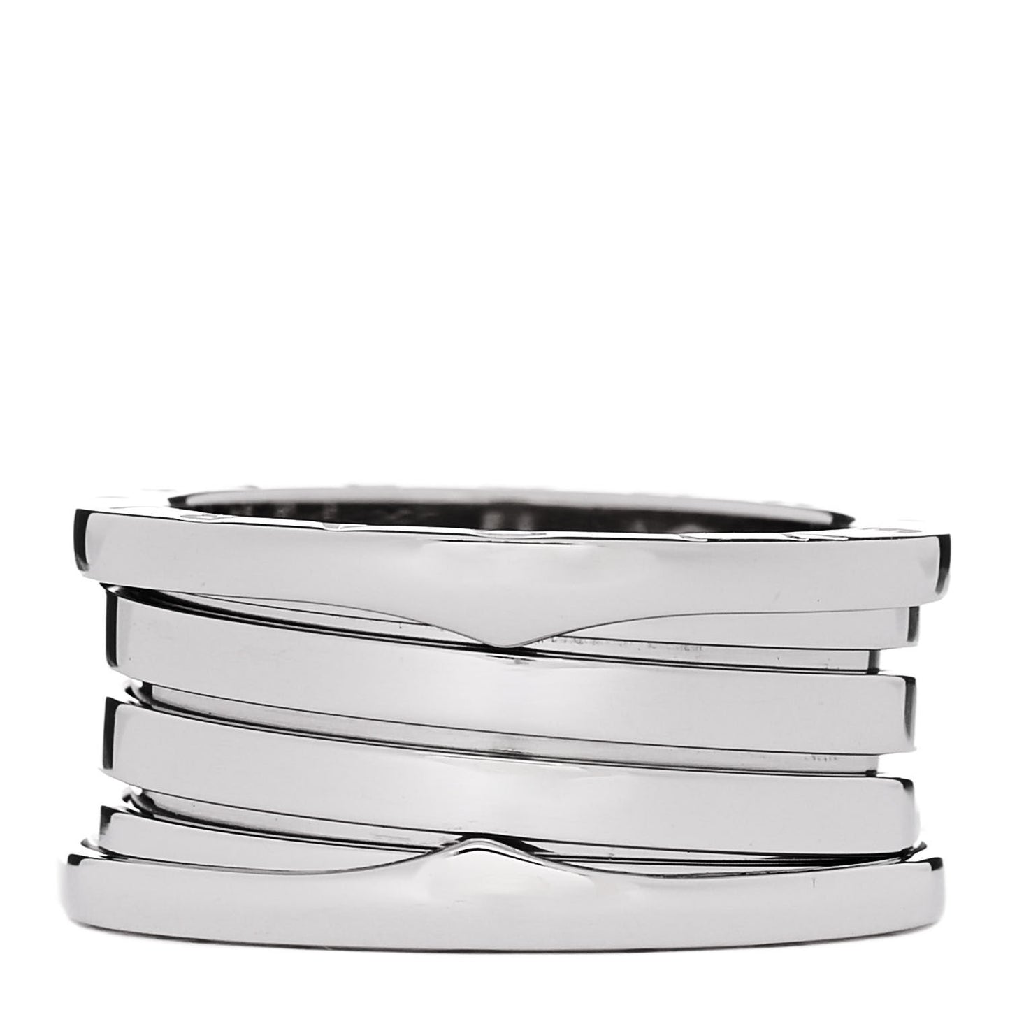 18K White Gold B.Zero1 Three-Band Ring 58 8.25