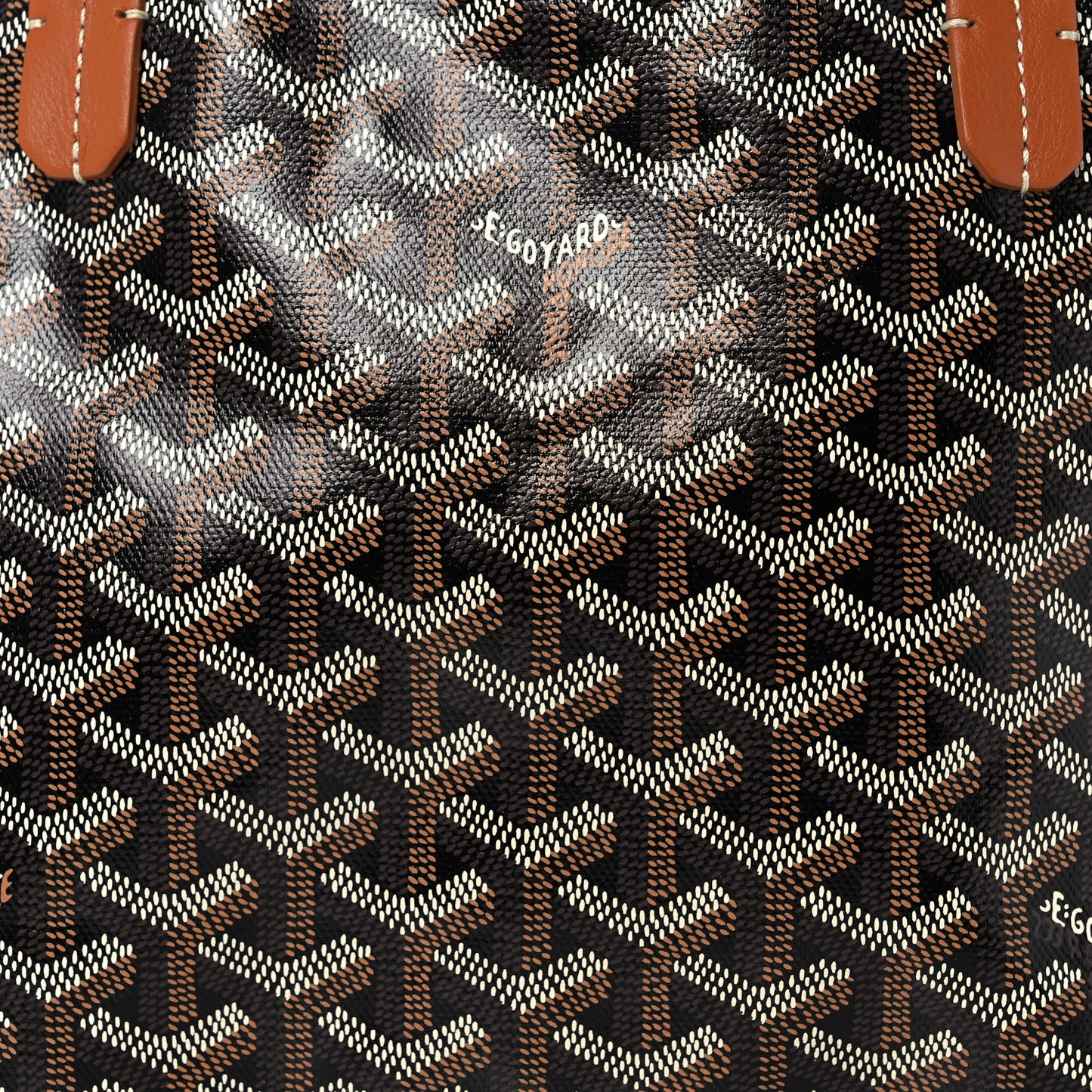 Goyardine Reversible Mini Anjou Black Gold