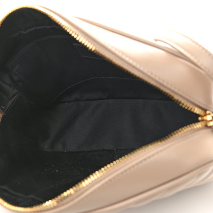 Saint Laurent Calfskin Matelasse Monogram Lou Camera Bag Dark Latte 5 of 9