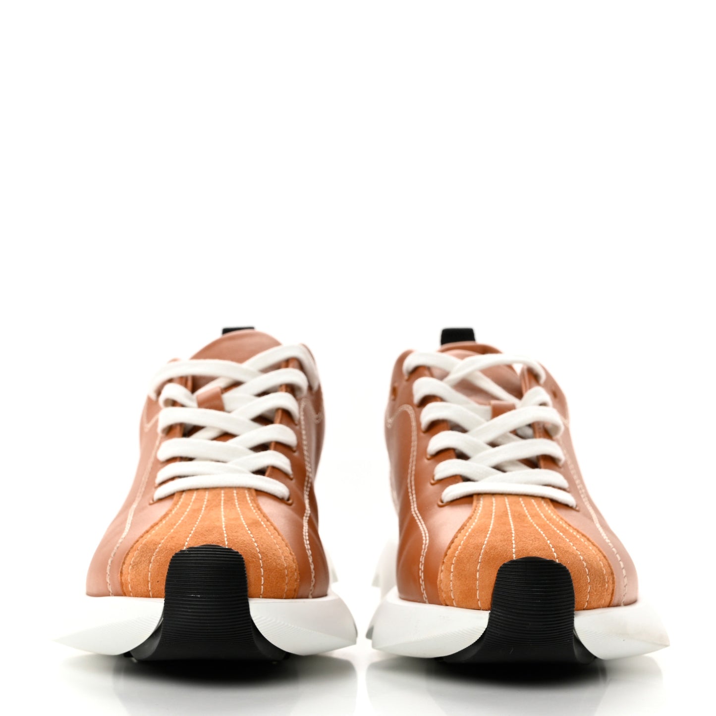 Calfskin Suede Goatskin Envol Sneakers 37 Naturel