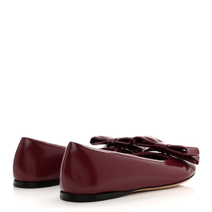 Loewe Puffy Lambskin Padded Bow Ballerina Flats 39 Raspberry 4 of 9