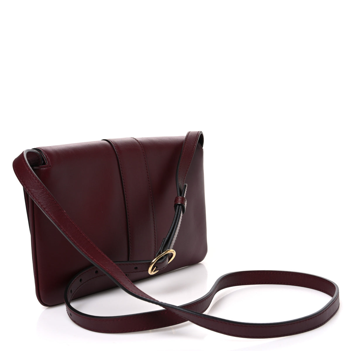 Gucci Vitello Palmellato Lux Small Arli Flap Shoulder Bag Vintage Bordeaux 3 of 11